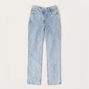 Abercrombie Ultra High Rise 90s Straight Jean (Cross-Cross Waist)
